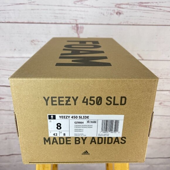 Adidas Yeezy 450 Slide Cream GZ9864 Men\'s‎ Sandal Slip On Casual Size 8 main image 7